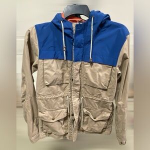 Men's Blue and Tan Lightweight Jacket